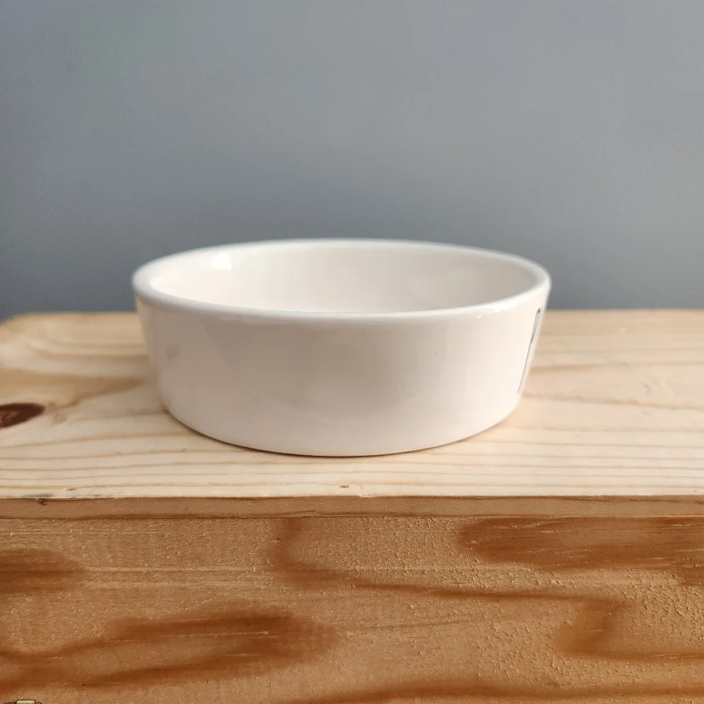 Rae Dunn Purrfect Cat Water or Food Ceramic Bowl